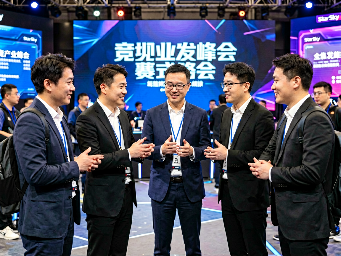 电竞产业峰会现场，行业专家探讨电竞发展趋势